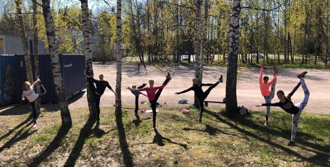 Kilparyhmän ensimmäiset lähitreenit koronatauon jälkeen.