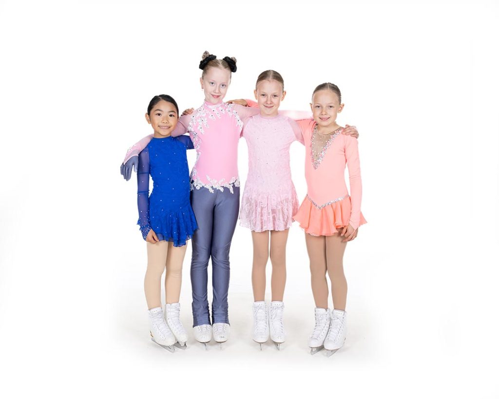 Vihreä ryhmä: kuvassa Nelma, Edla, Kati ja Maisa